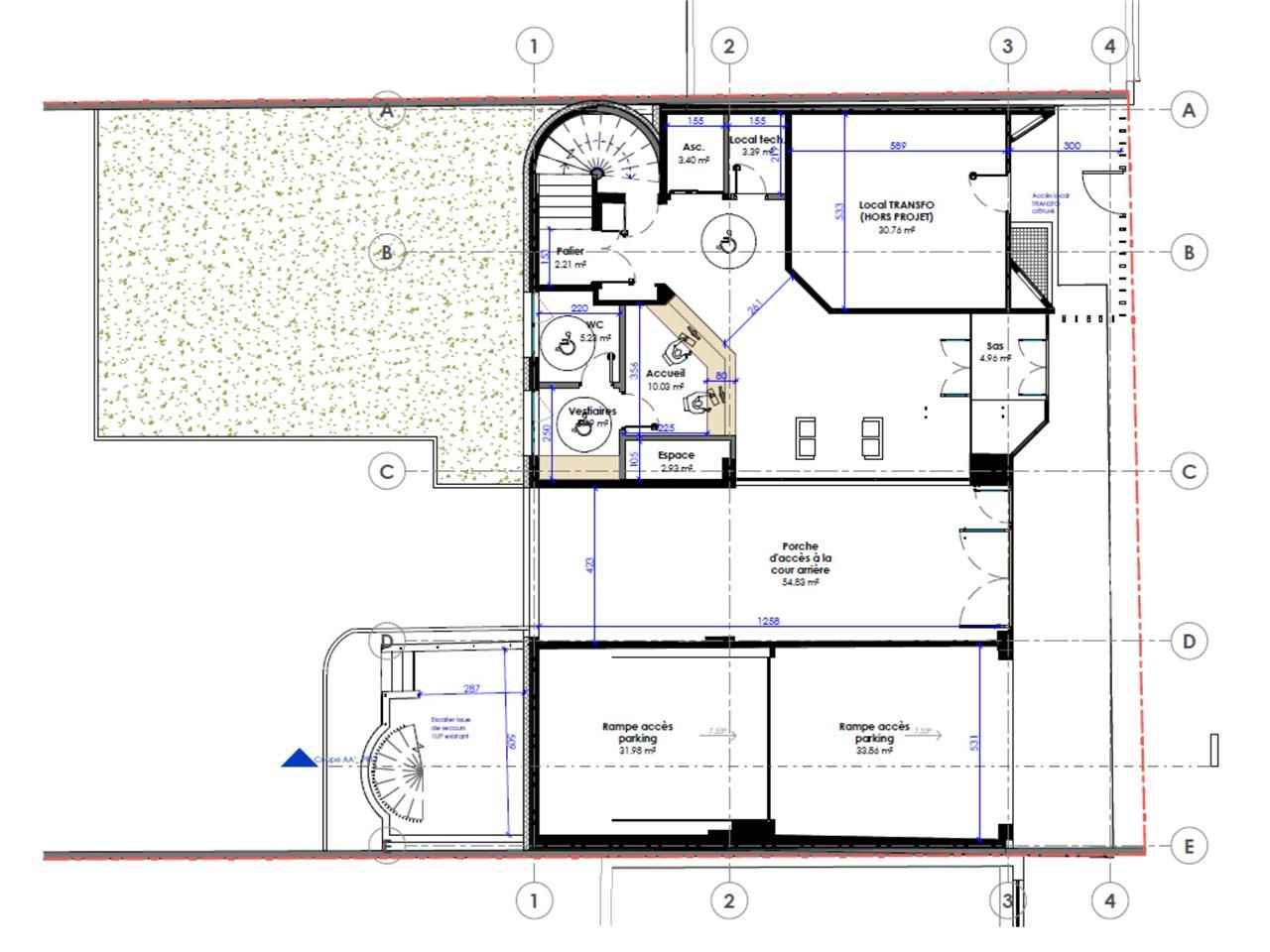 Location bureaux 1778 m² non divisibles