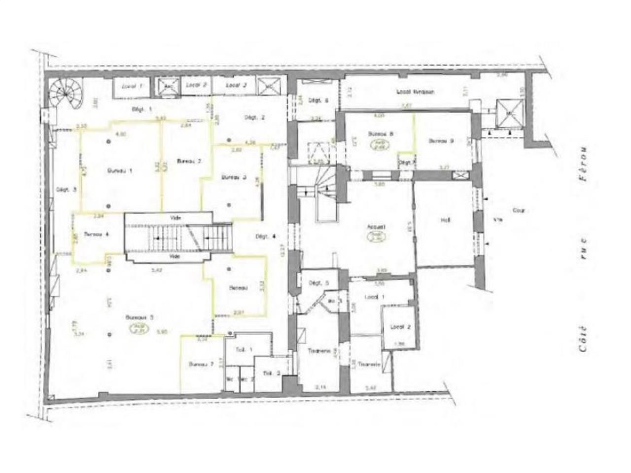 Location bureaux 1135 m² non divisibles