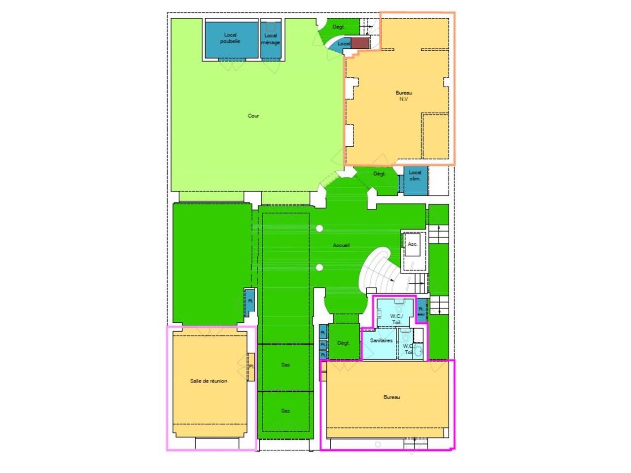 Location bureaux 513 m² divisibles à partir de 24 m²