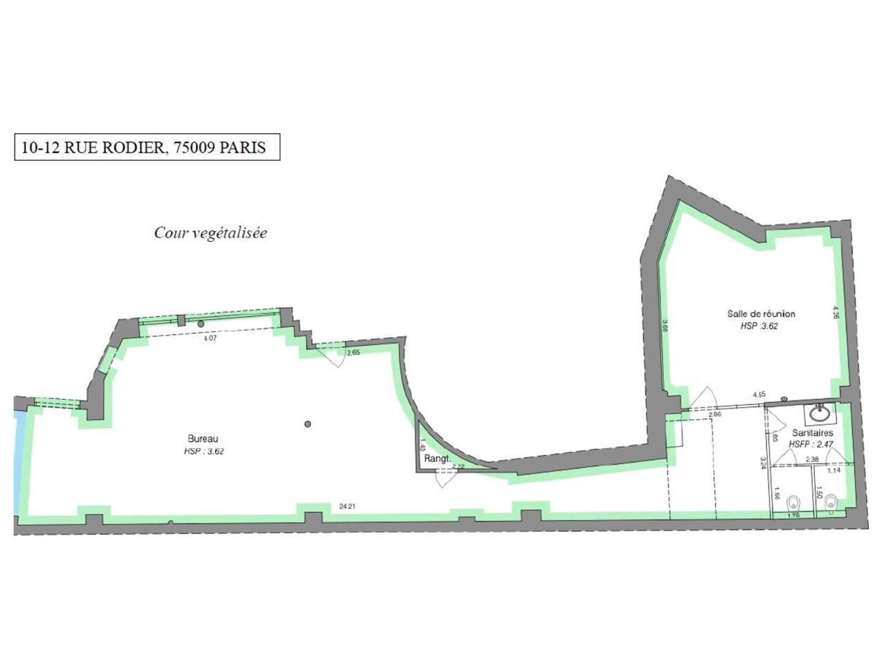 Vente bureaux 234 m² divisibles à partir de 43 m²