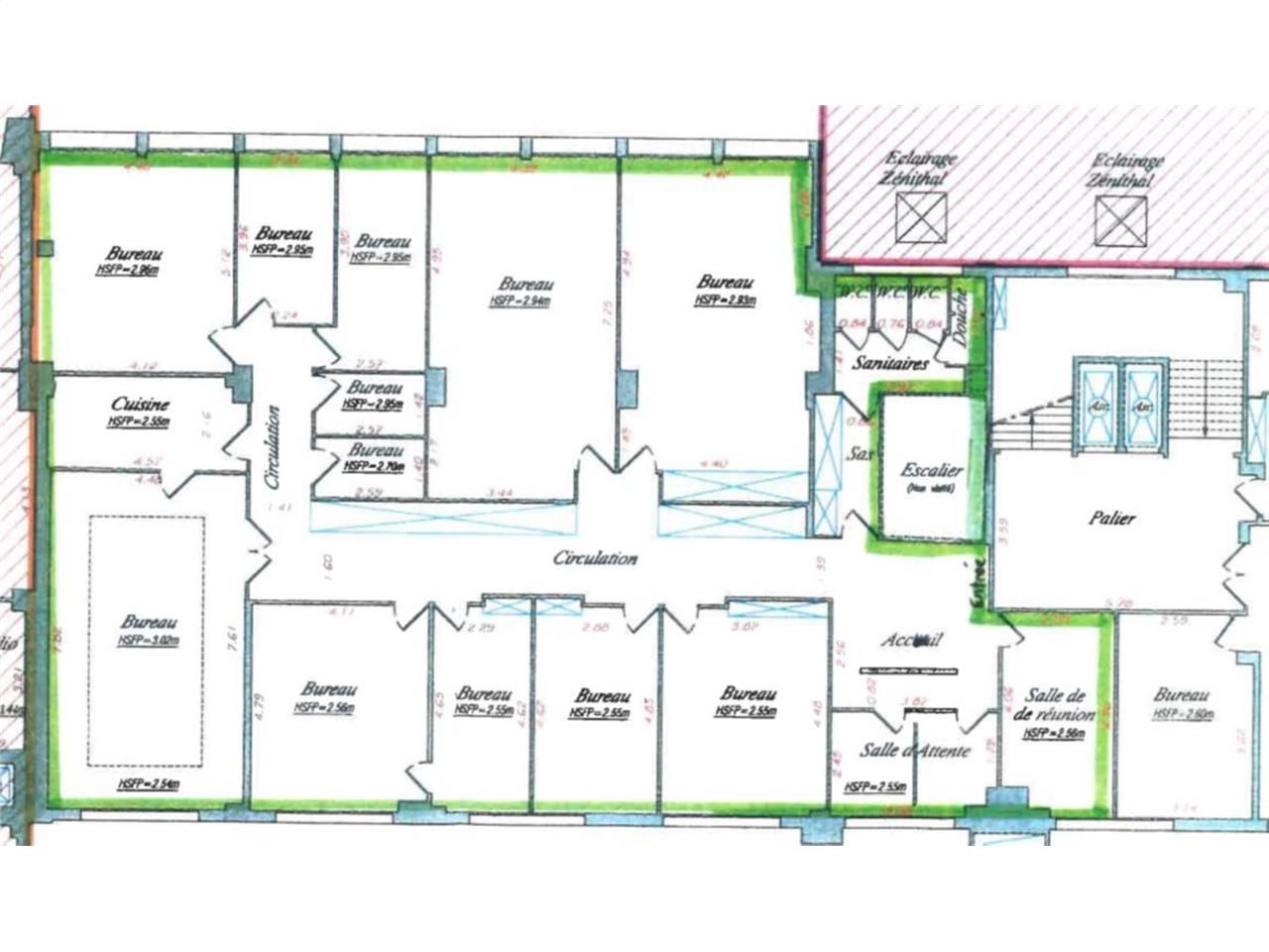 Location de bureaux PARIS - Contrat de prestations de service -  450 m² divisibles à partir de 123 m²