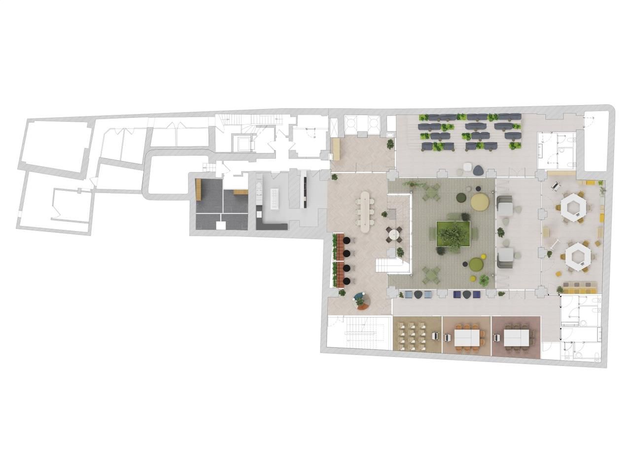 Location bureaux 3485 m² divisibles à partir de 2794 m²