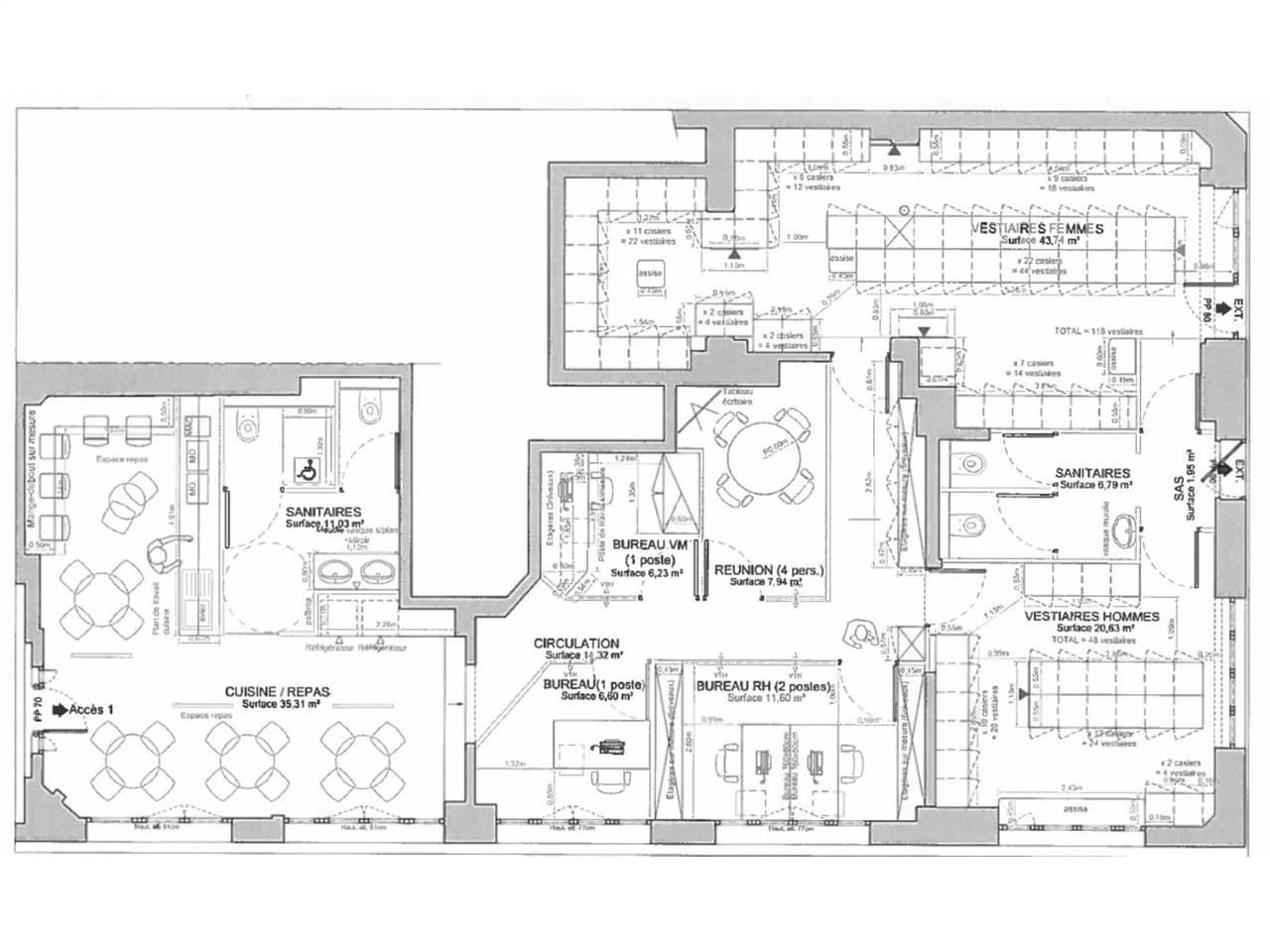 Vente bureaux 167 m² non divisibles