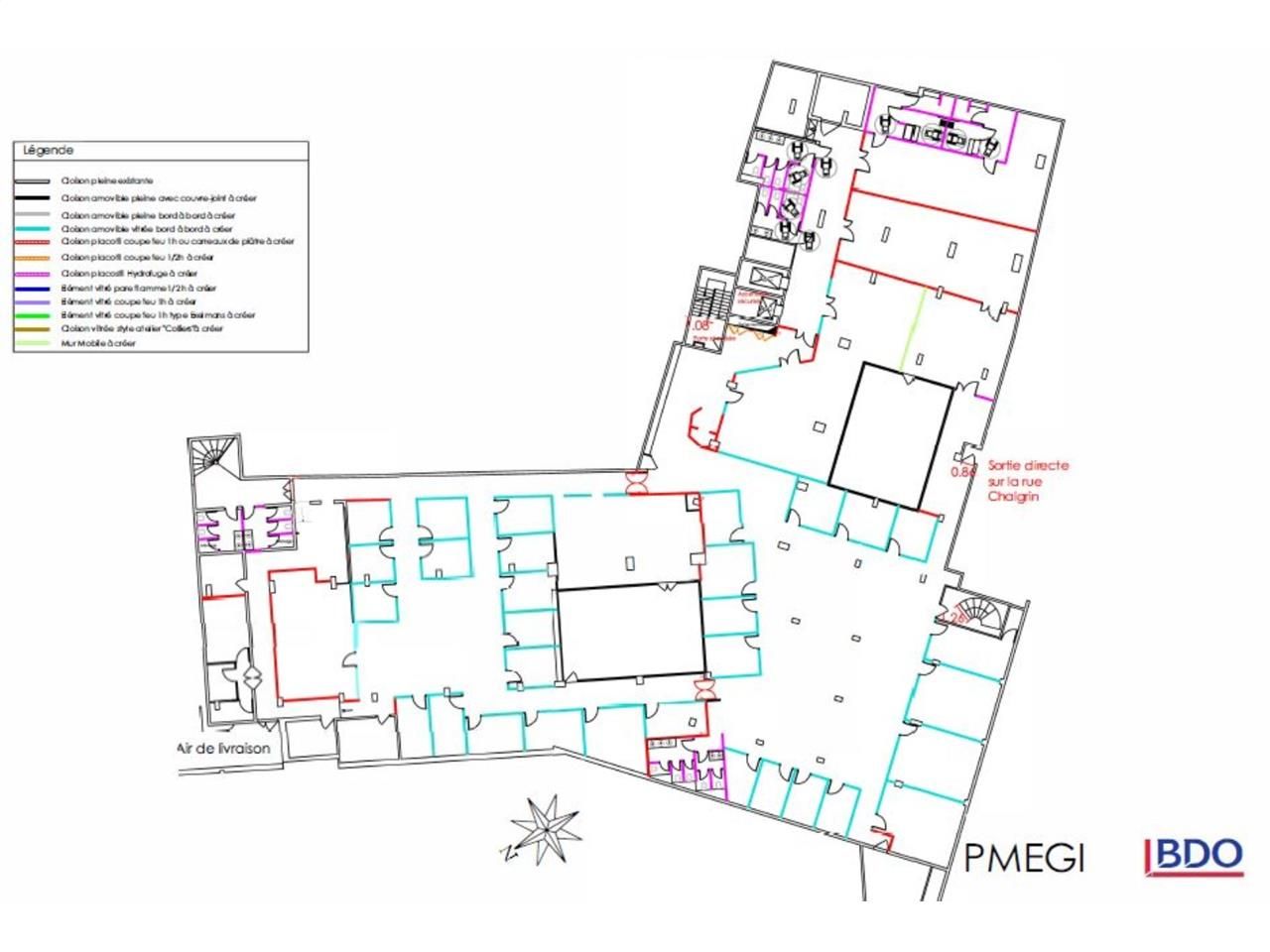 Location bureaux 5425 m² non divisibles