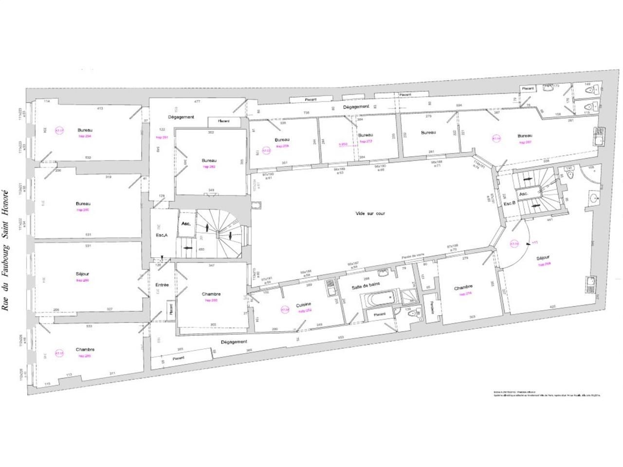 Location bureaux 124 m² non divisibles