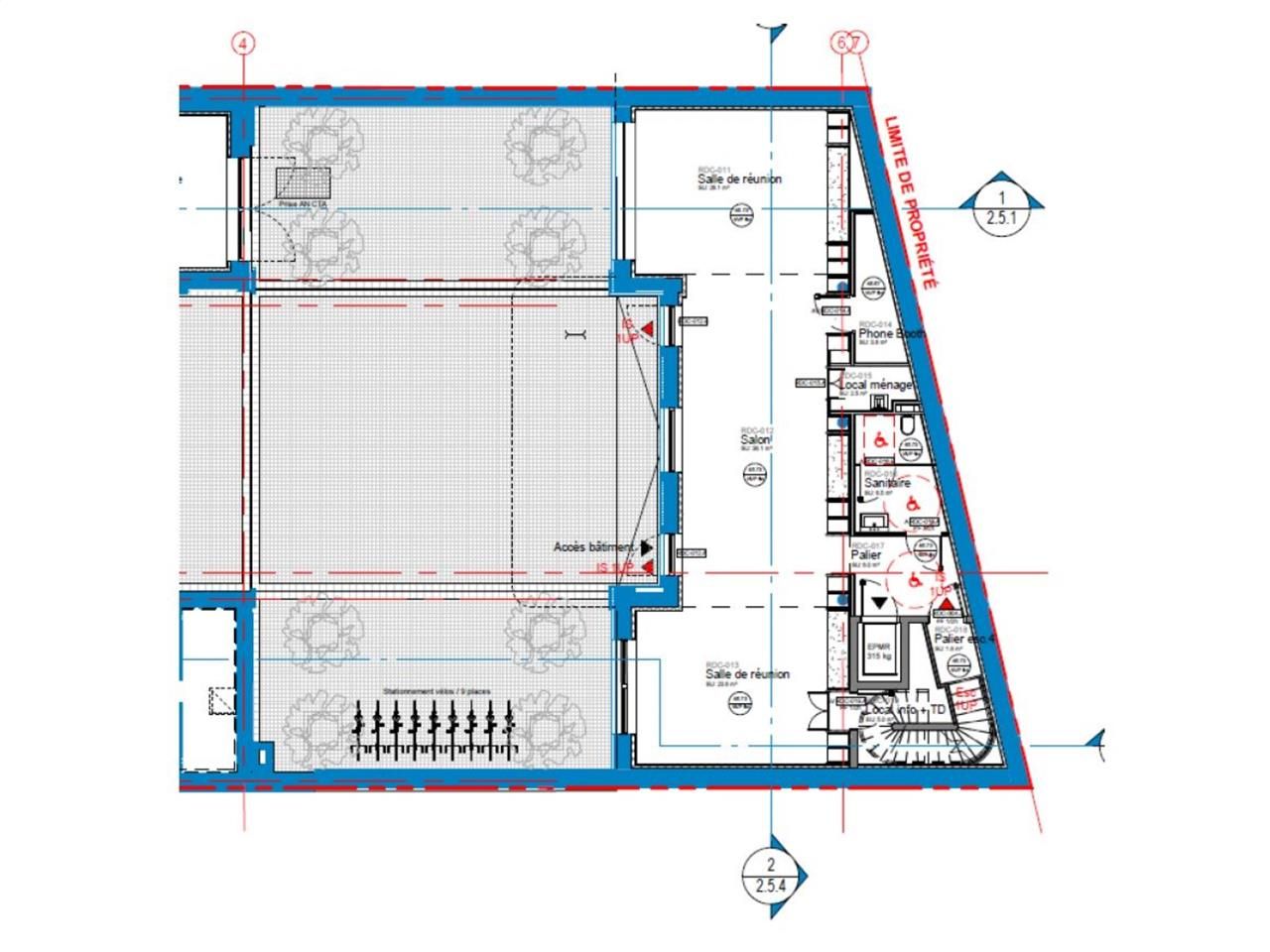 Location bureaux 200 m² non divisibles
