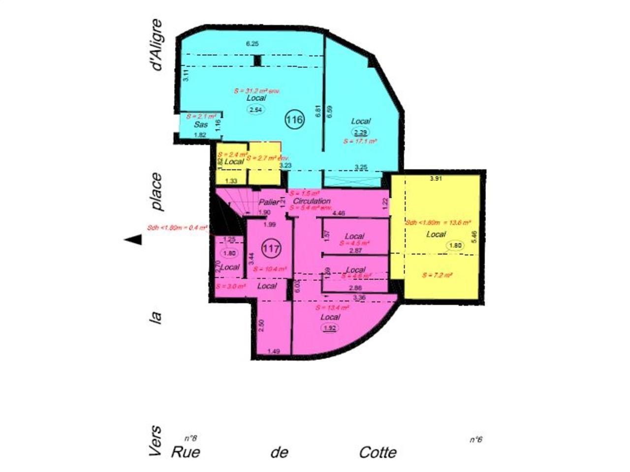 Vente locaux commerciaux 473 m² non divisibles