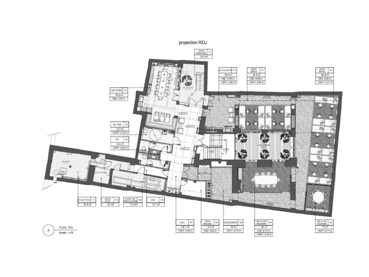 Vente bureaux 930 m² non divisibles