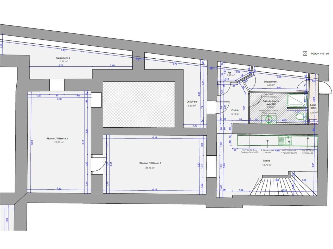 Vente bureaux 420 m² non divisibles