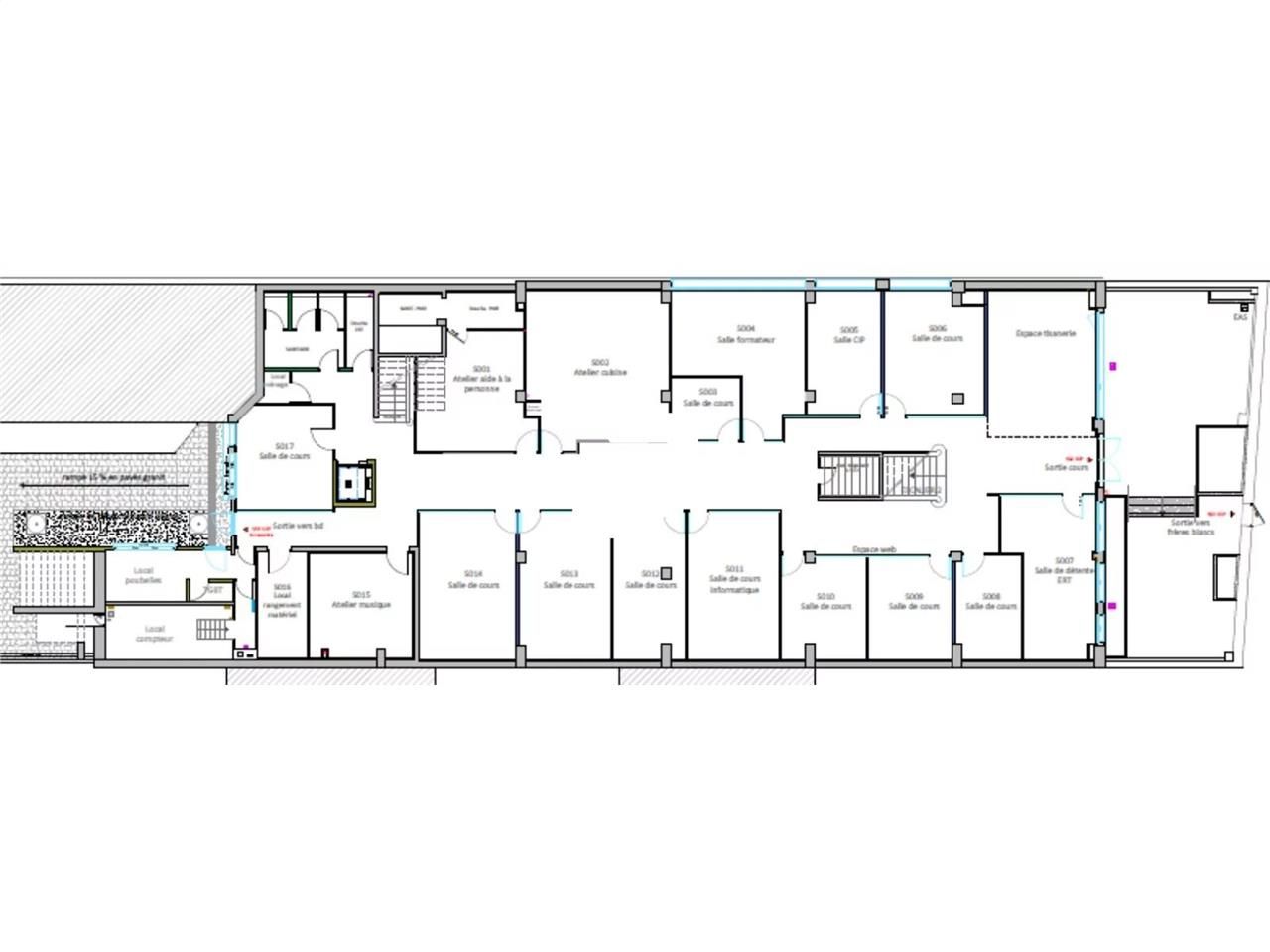 Vente bureaux 1090 m² non divisibles