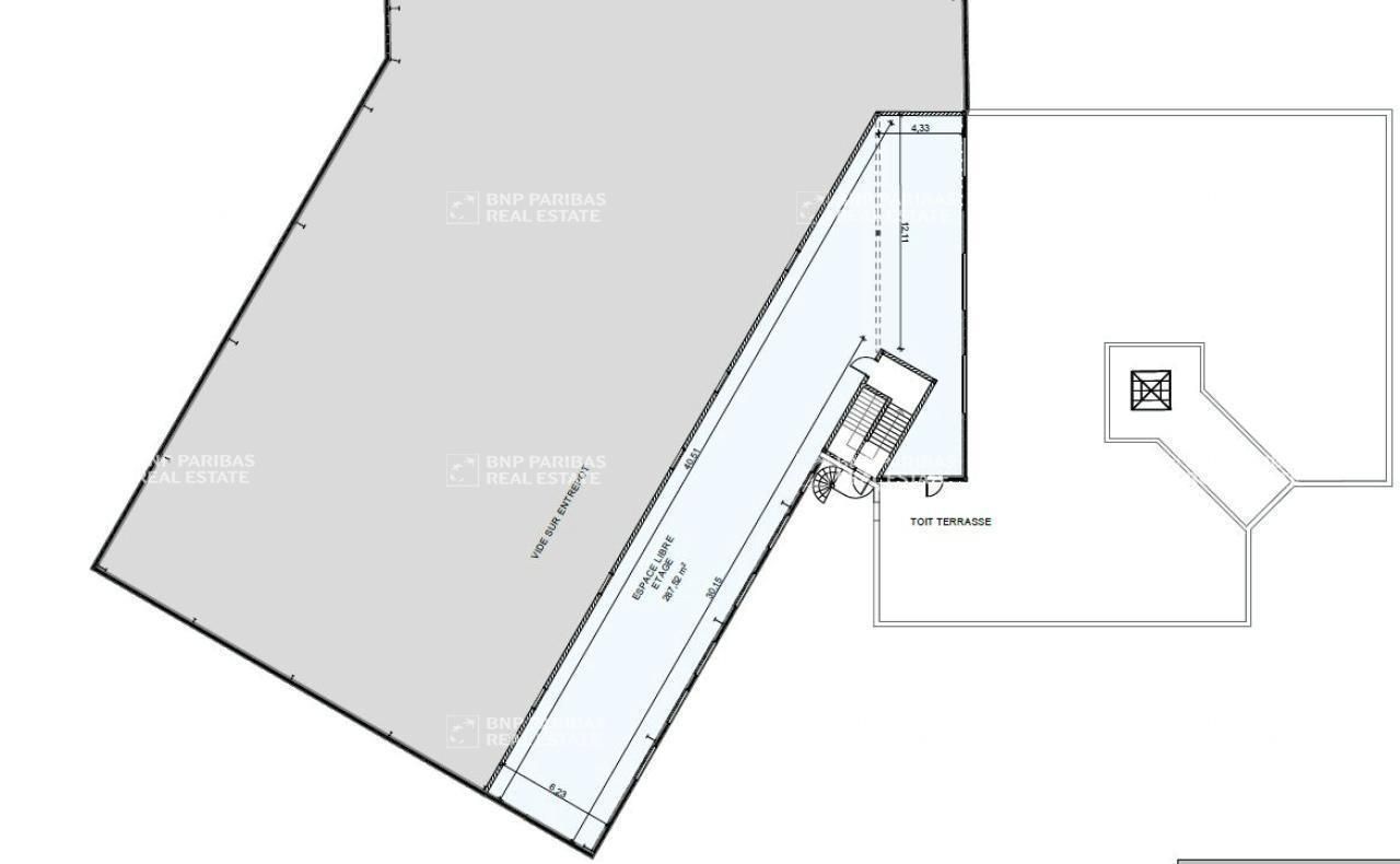 287 m² pour ce bureaux en location à Saint-pierre-des-corps