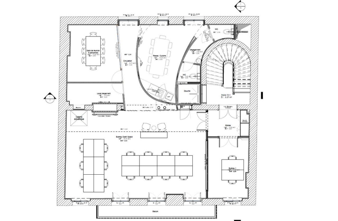 238 m² pour ce bureaux en location à Bordeaux
