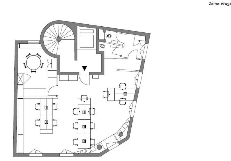 Location bureaux 80 m² non divisibles