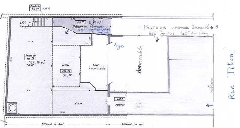 Location bureaux 241 m² non divisibles