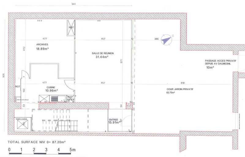 Location bureaux 334 m² non divisibles