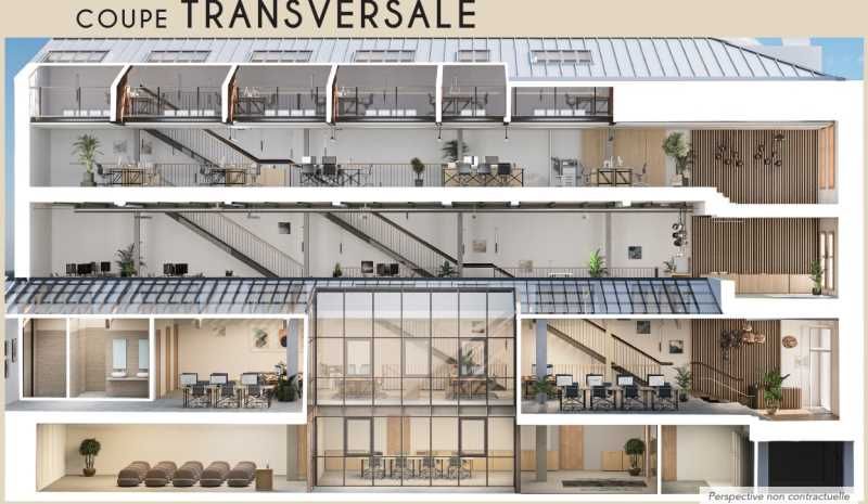 Location bureaux 1021 m² non divisibles