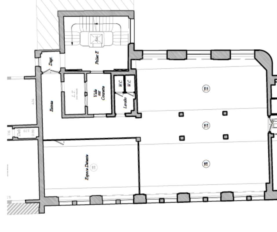 Location bureaux 230 m² non divisibles