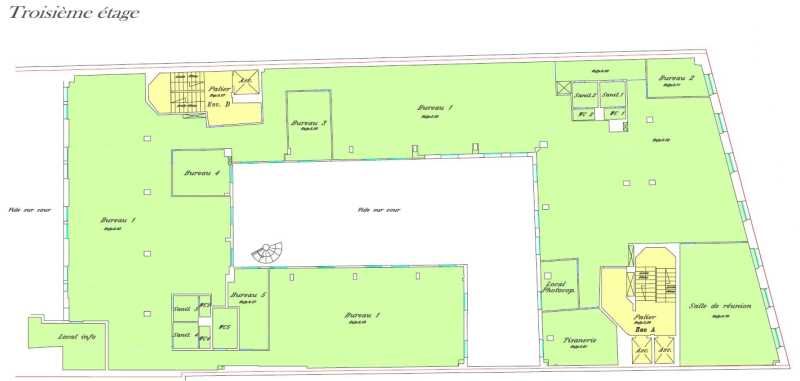 Location bureaux 1388 m² divisibles à partir de 252 m²