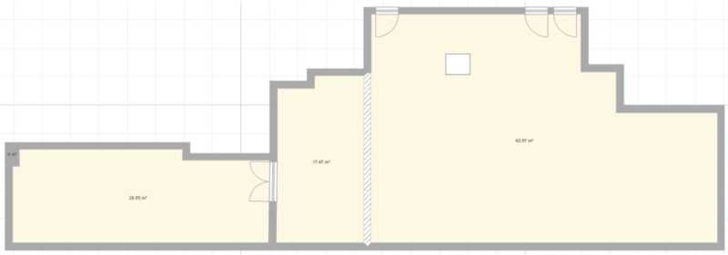 Location bureaux 157 m² non divisibles