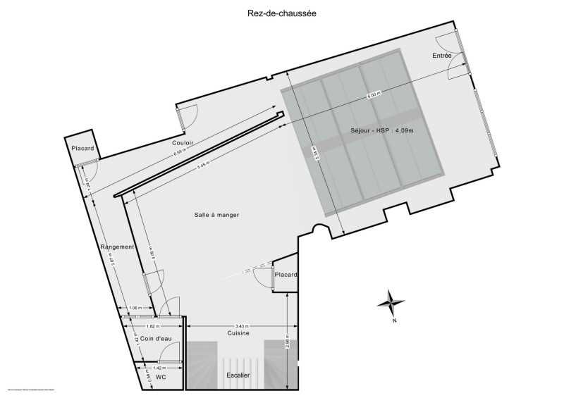 Location bureaux 165 m² non divisibles