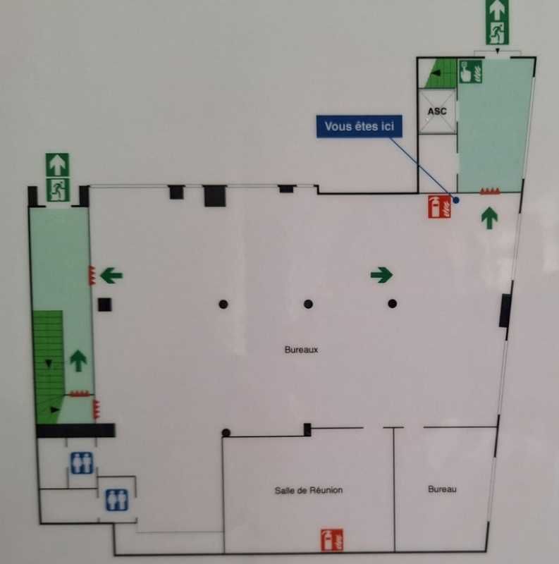 Location bureaux 270 m² non divisibles