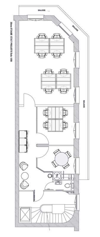 Location bureaux 60 m² non divisibles