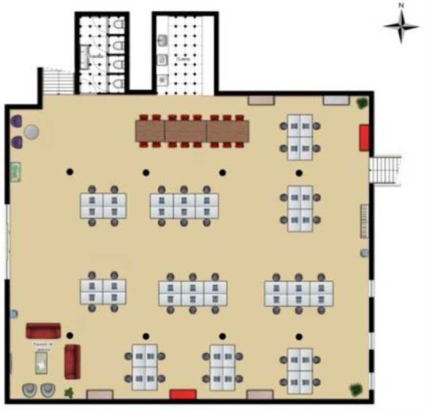 Location bureaux 460 m² non divisibles