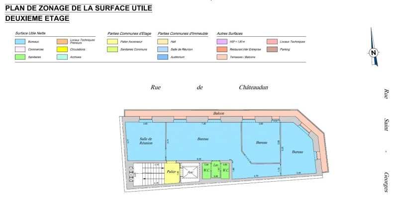 Location bureaux 188 m² divisibles à partir de 94 m²