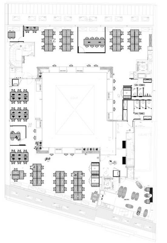 Location bureaux 440 m² non divisibles