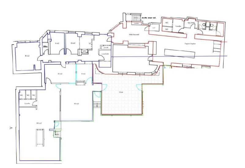 Location bureaux 243 m² non divisibles