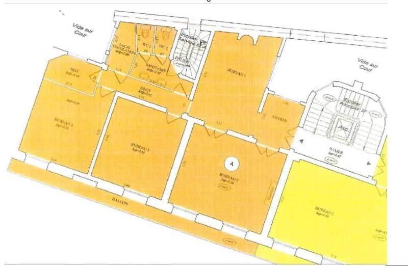 Location bureaux 107 m² non divisibles