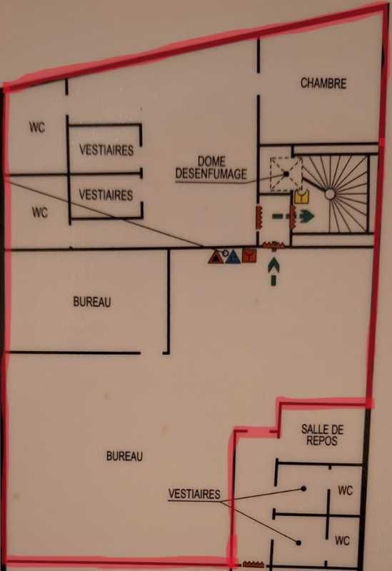 Location bureaux 142 m² non divisibles
