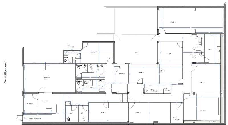 Location bureaux 470 m² non divisibles