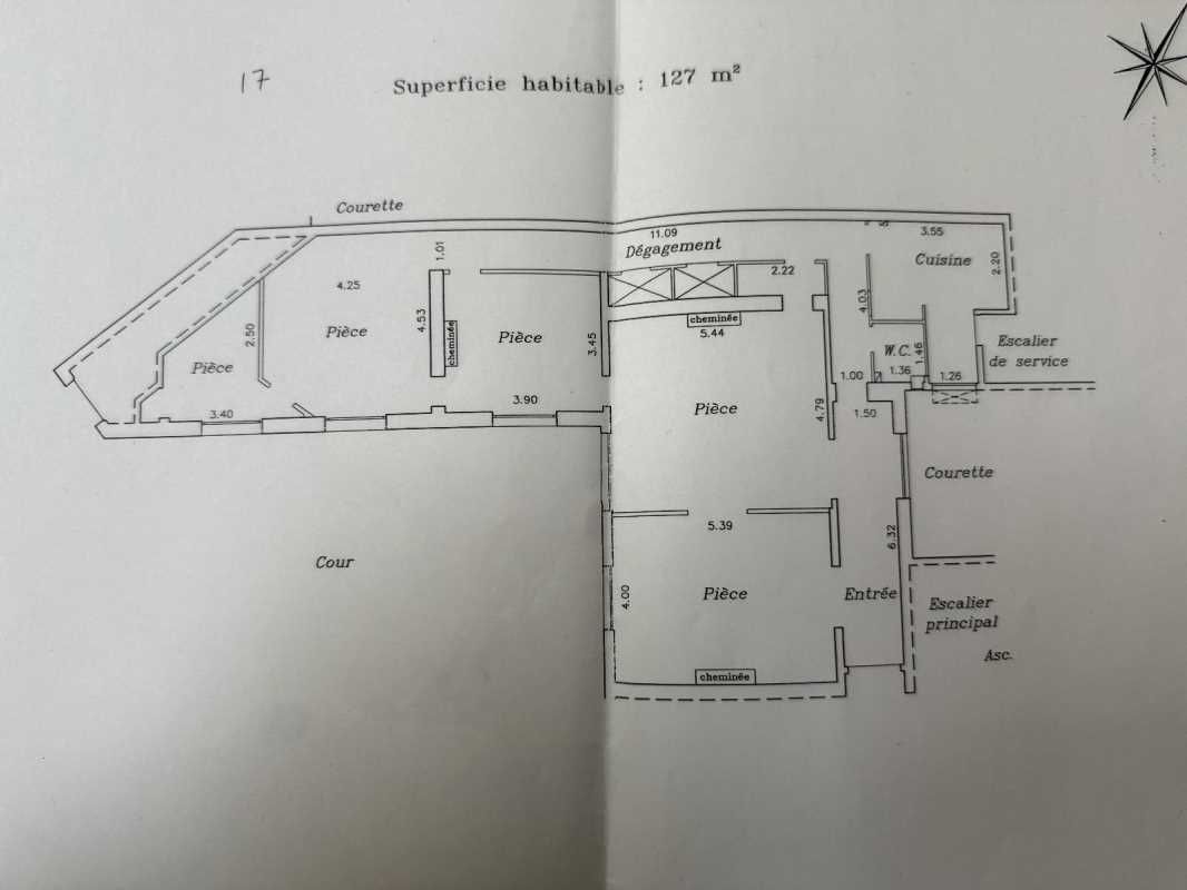 Vente bureaux 127 m² non divisibles