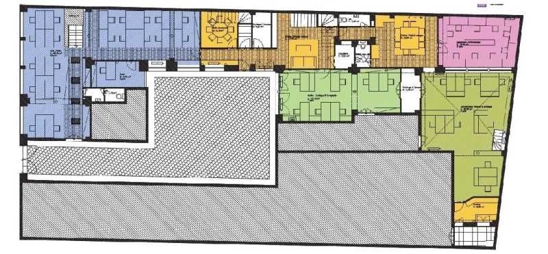 Location bureaux 513 m² non divisibles