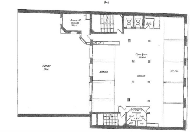 Location bureaux 613 m² divisibles à partir de 299 m²