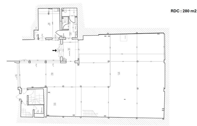 Location bureaux 580 m² non divisibles