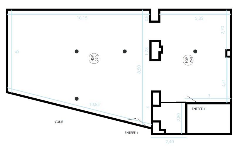 Location bureaux 120 m² non divisibles