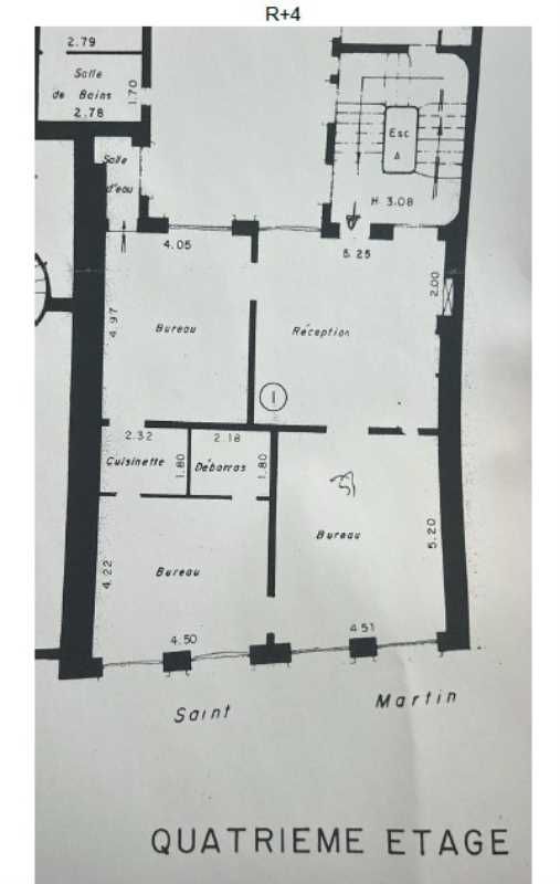 Location bureaux 105 m² non divisibles