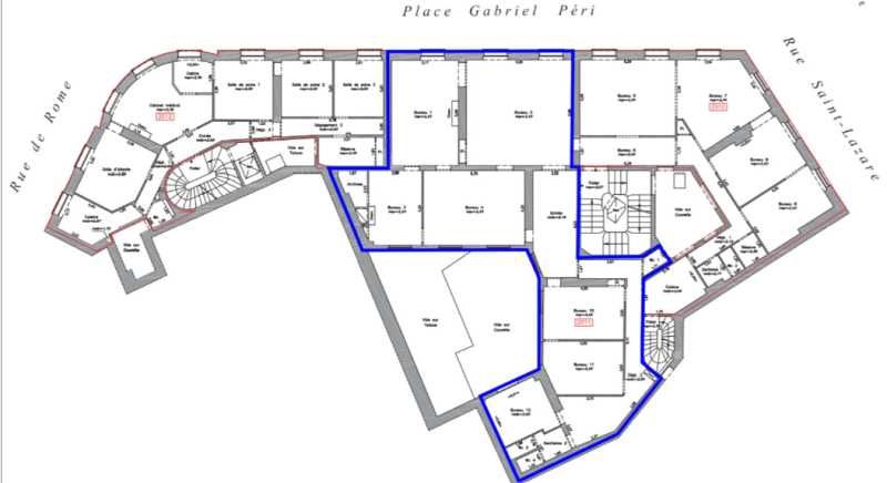 Location bureaux 175 m² non divisibles