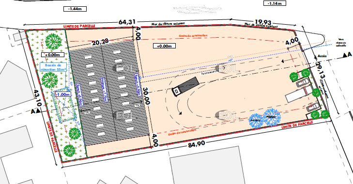 Vente Terrains 3000 m² non divisibles