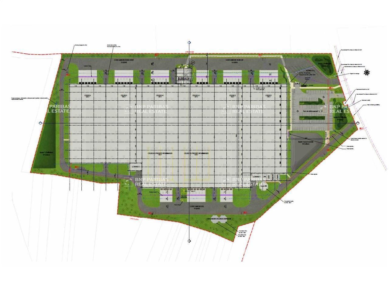 42325 m² pour cetentrepôts classe a en location à Bléré