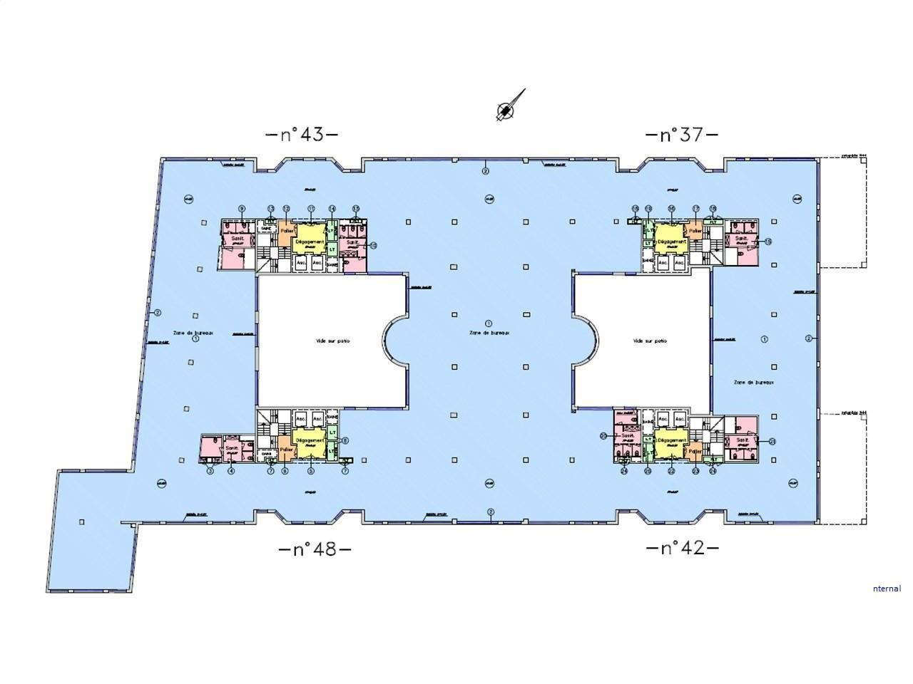 3620 m² pour ce bureaux en location à Issy-les-moulineaux