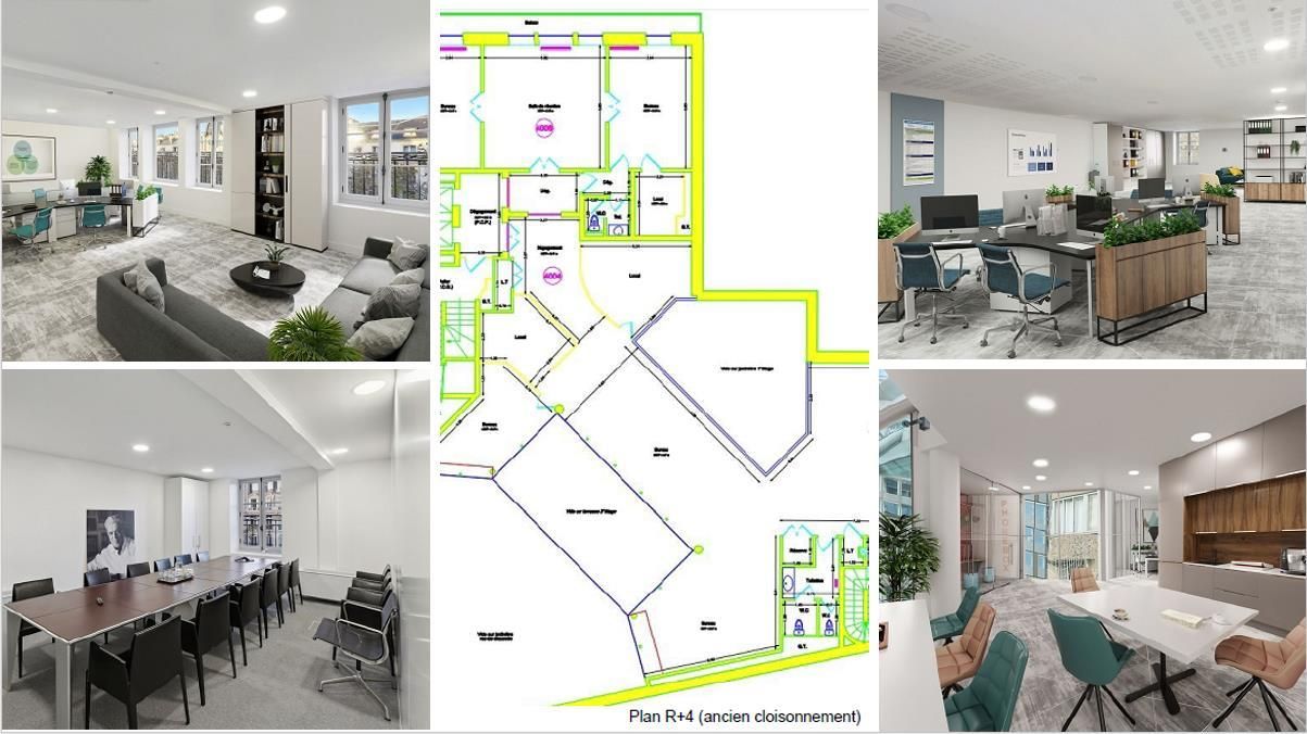 465 m² pour ce bureaux en location à Paris