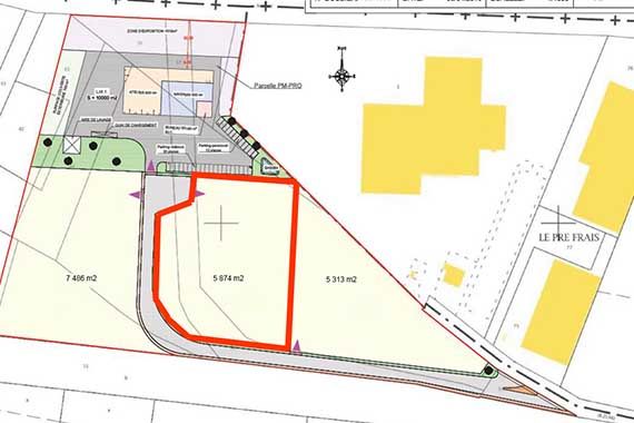 Vente terrain 5542 m² non divisibles