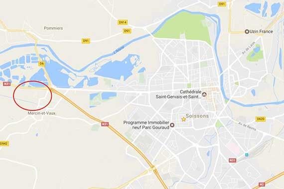 Terrain à vendre Mercin-et-Vaux (02200) - 5542 m²