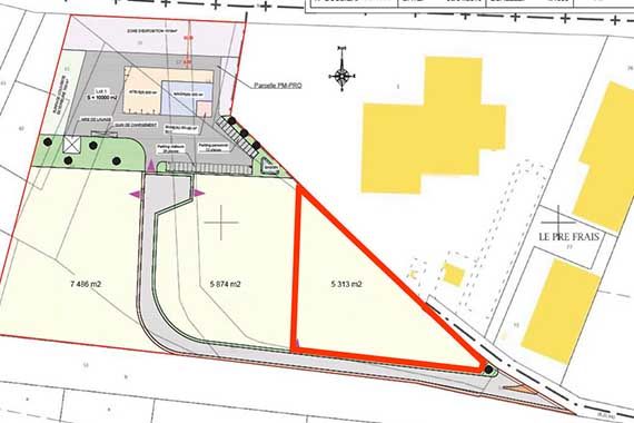 Terrain à vendre Mercin-et-Vaux (02200) - 5300 m²