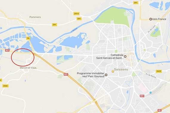 Terrain à vendre Mercin-et-Vaux (02200) - 9847 m²
