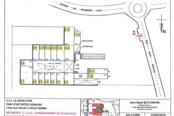 18 cellules industrielles achat ou location - Crouy (02)