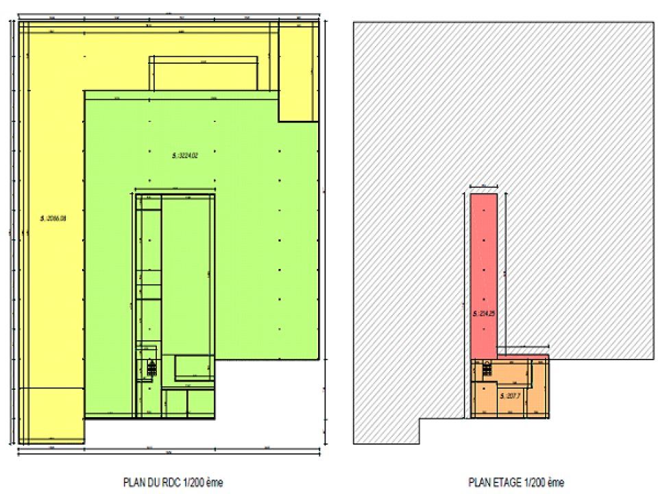 Location local d''activites 5700 m² non divisibles